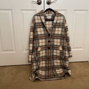 Isabel Marant plaid coat; size FR36/US4